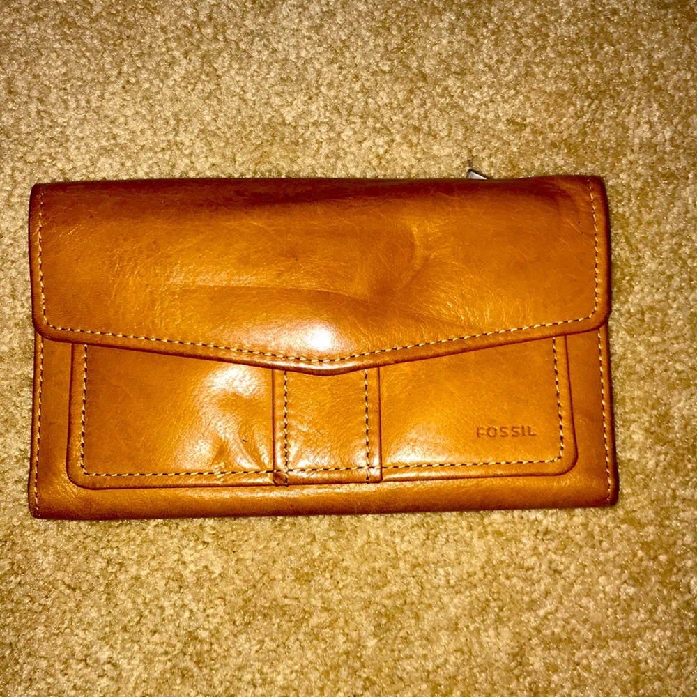 Genuine leather fossil wallet